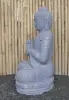 Product image 6 of the product “Seated Buddha, position Dharmachakra, 67 x 47,5 x 98 cm, riverstone grey ”